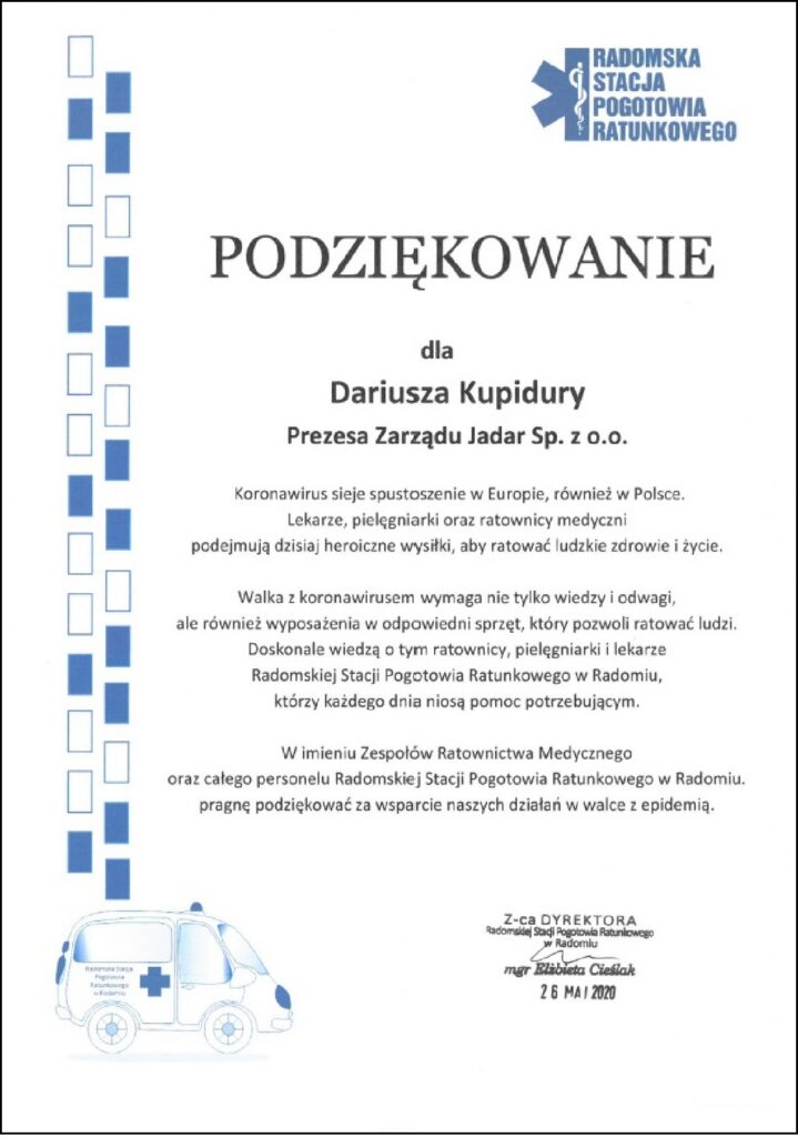Podziękowanie Pogotowie 1
