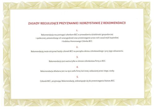 Rekomendacja Business Centre Club