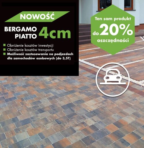 NOWOŚĆ Bergamo Piatto 4cm